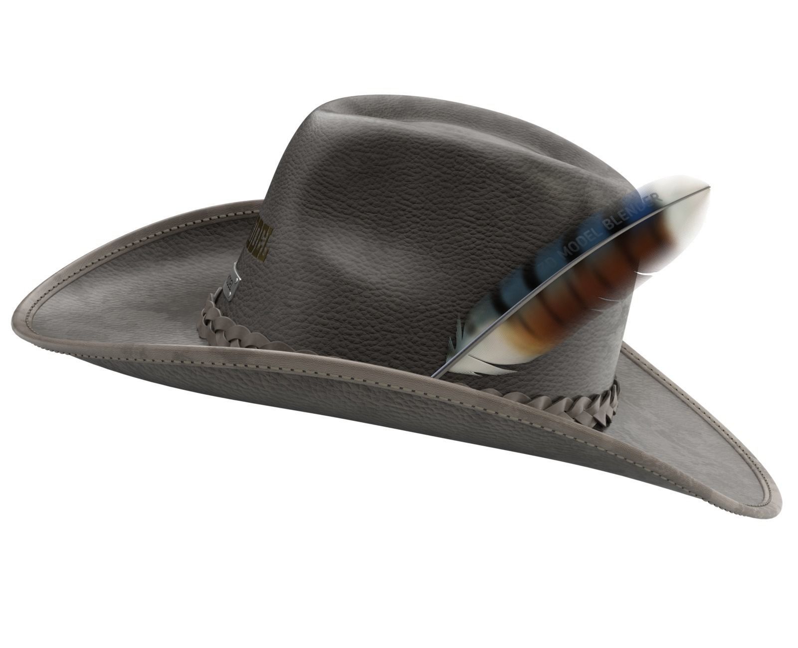 Cowboy Hat 3D model_3