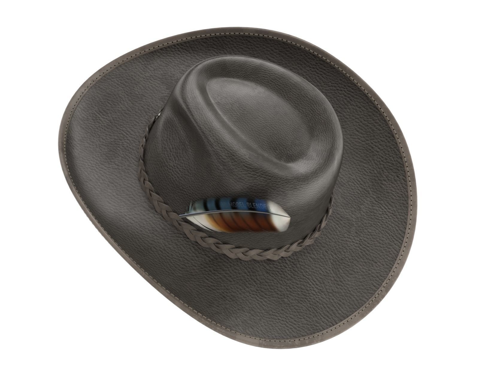 Cowboy Hat 3D model_5
