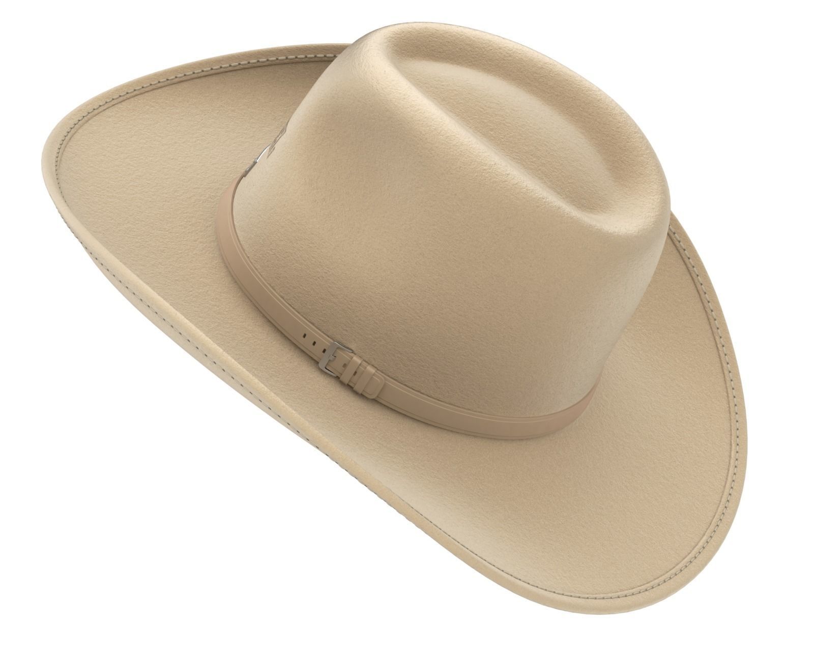 Cowboy Hat 3D model_10