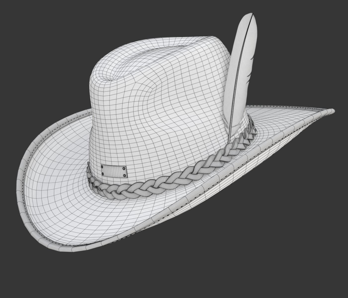 Cowboy Hat 3D model_24