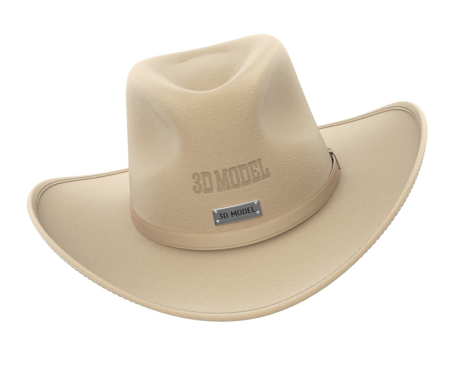 Cowboy Hat 3D model_7