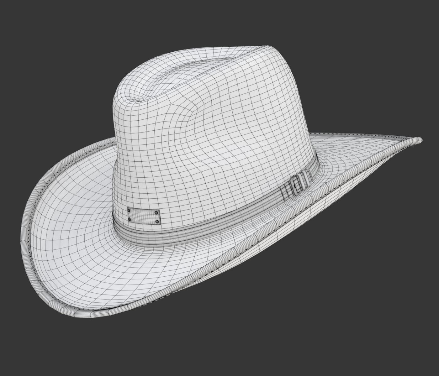 Cowboy Hat 3D model_23