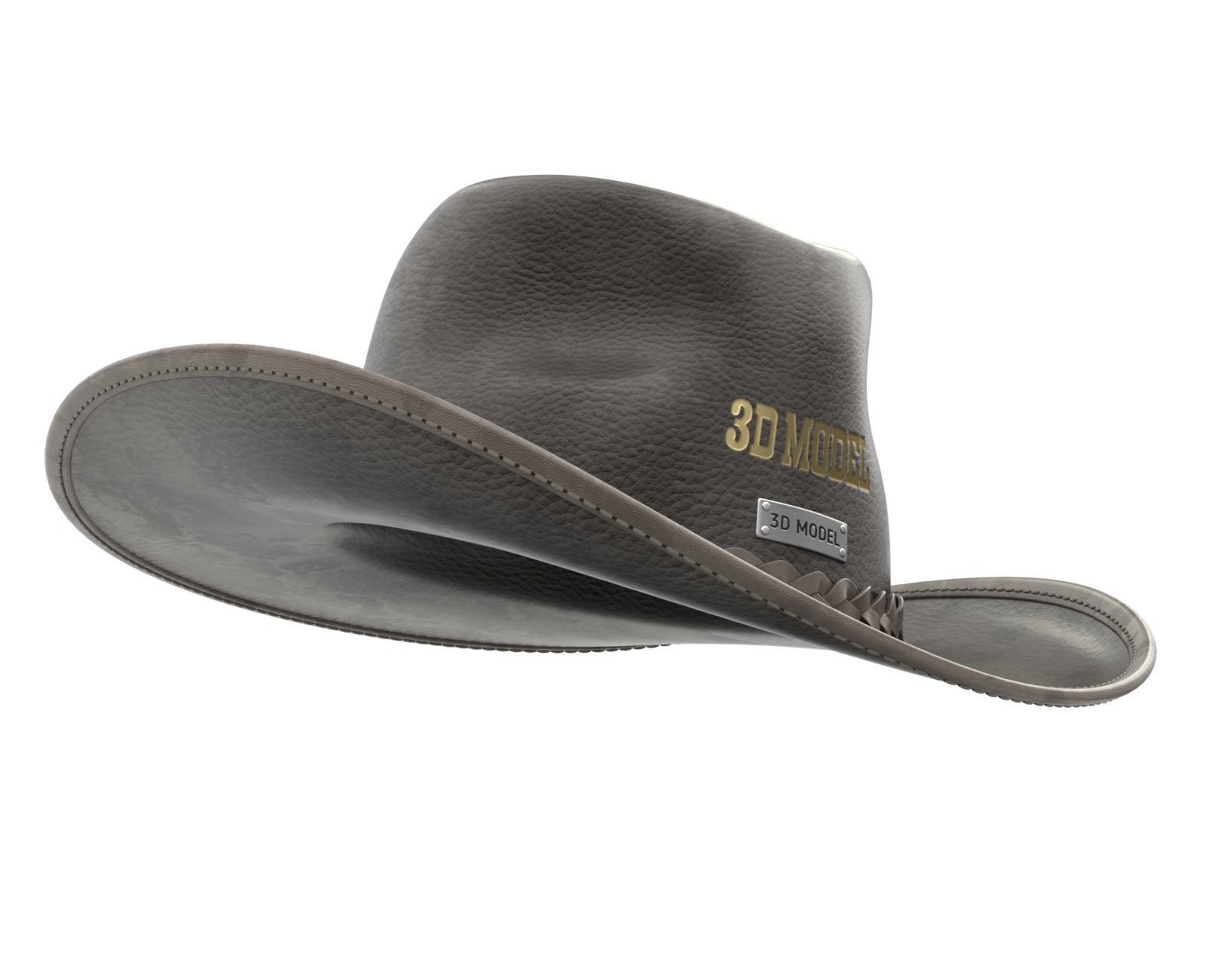 Cowboy Hat 3D model_4
