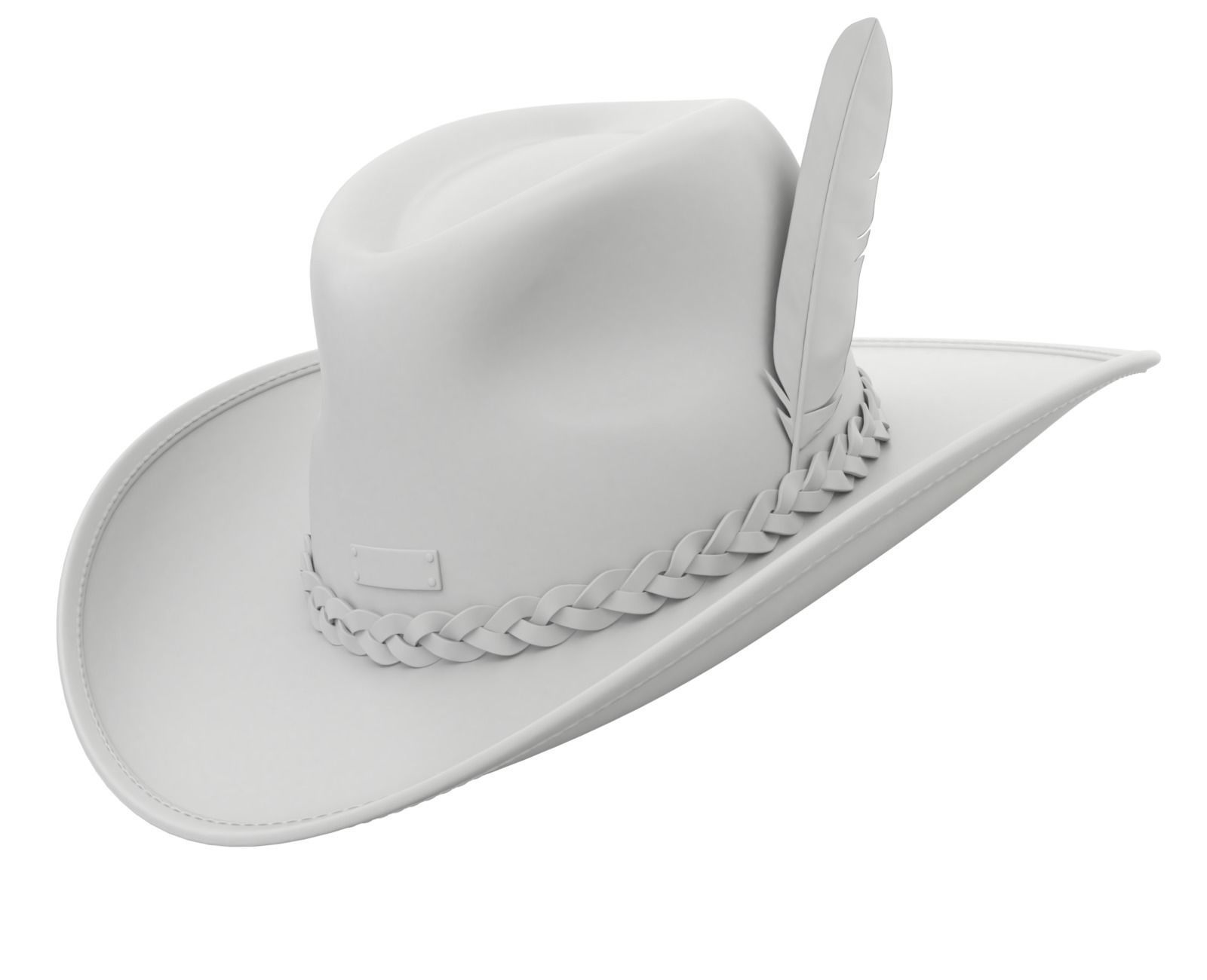Cowboy Hat 3D model_15