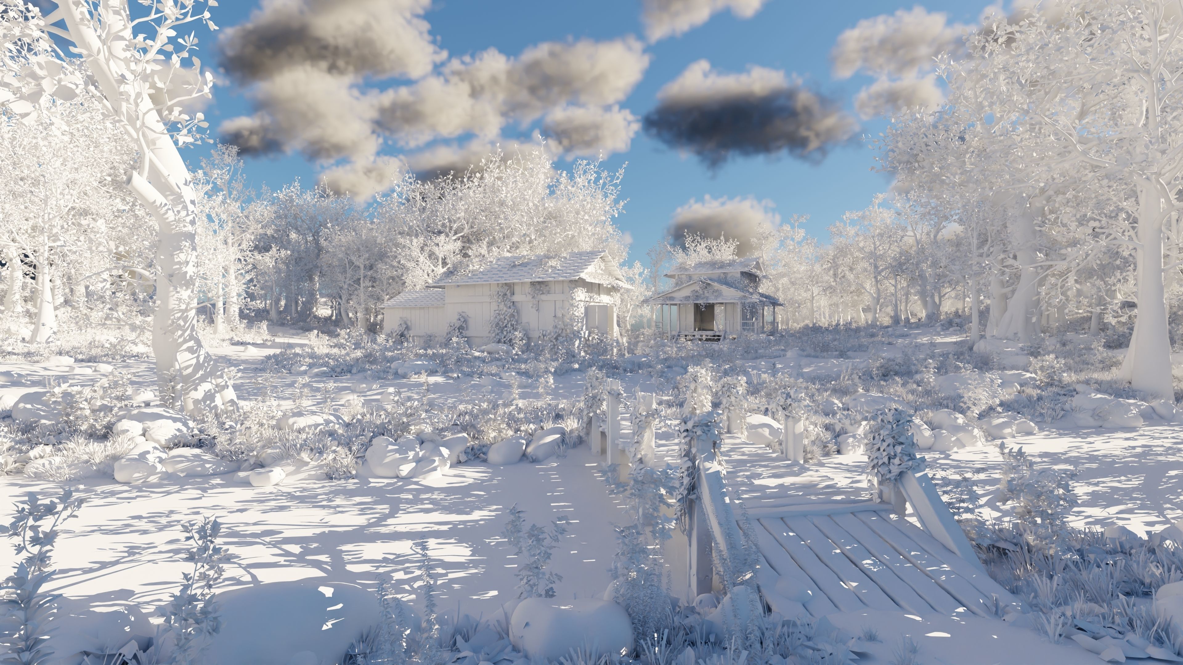 Abandoned Shack Scene 3D model_13