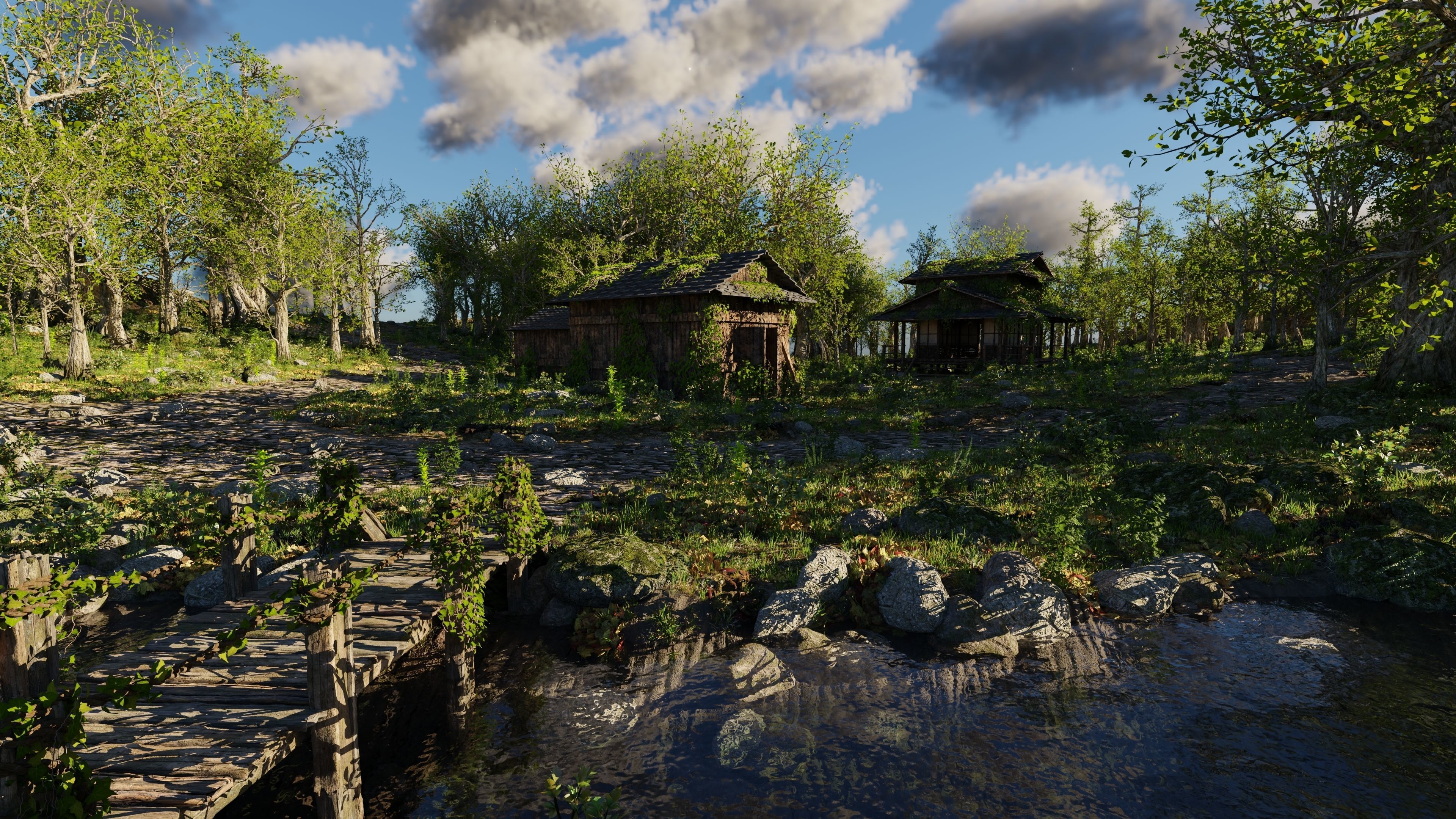 Abandoned Shack Scene 3D model_5