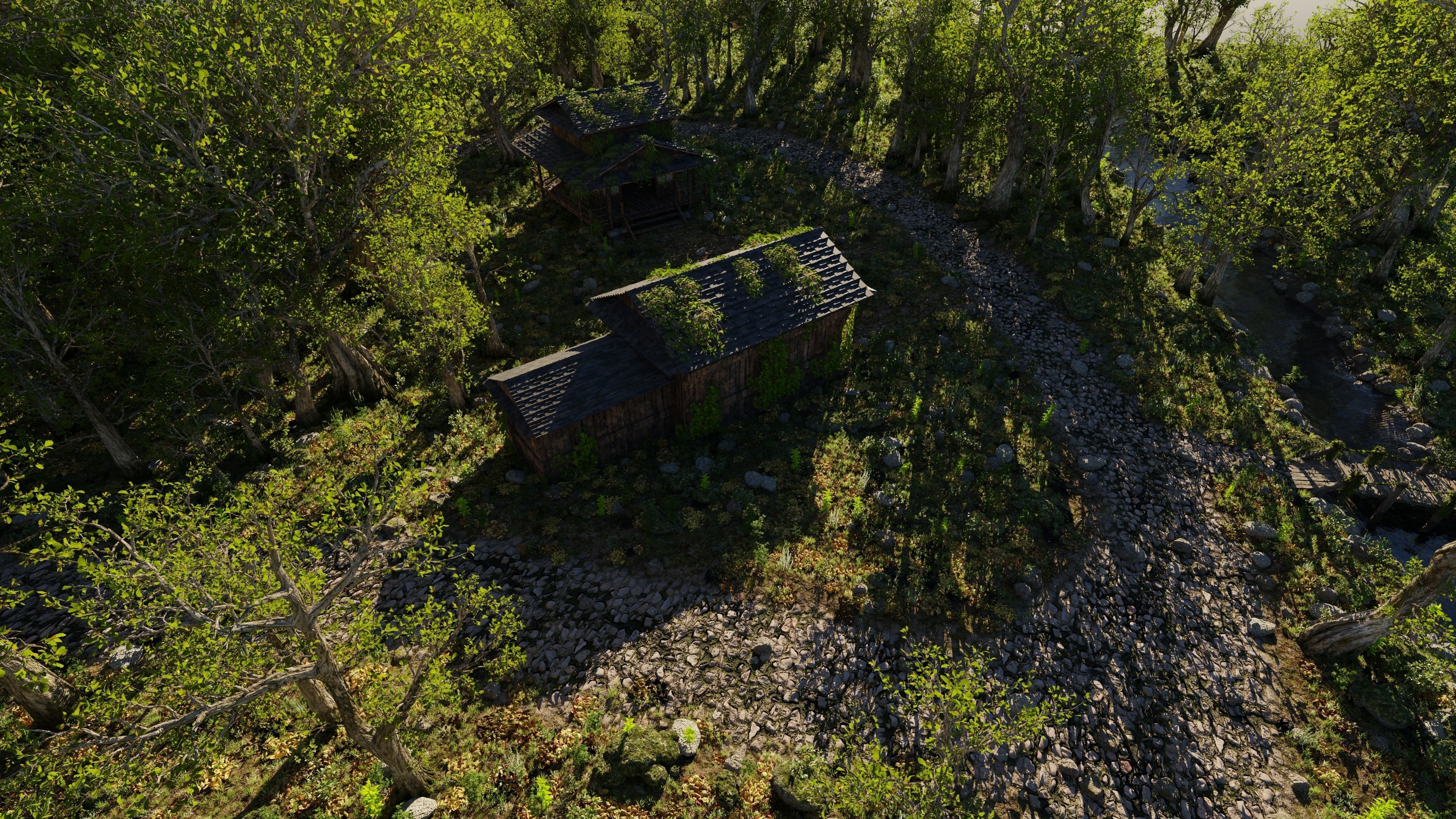 Abandoned Shack Scene 3D model_7