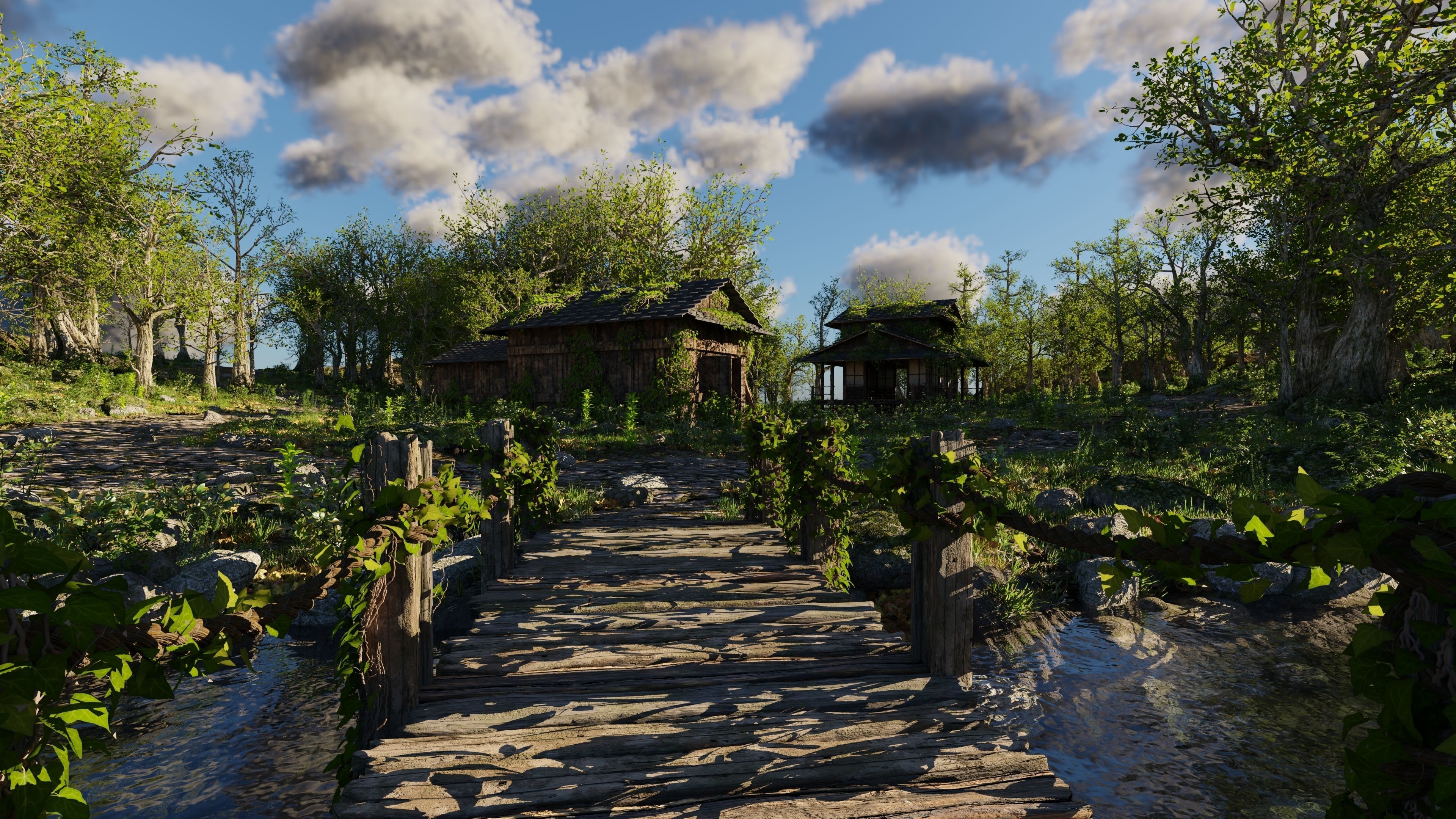 Abandoned Shack Scene 3D model_6