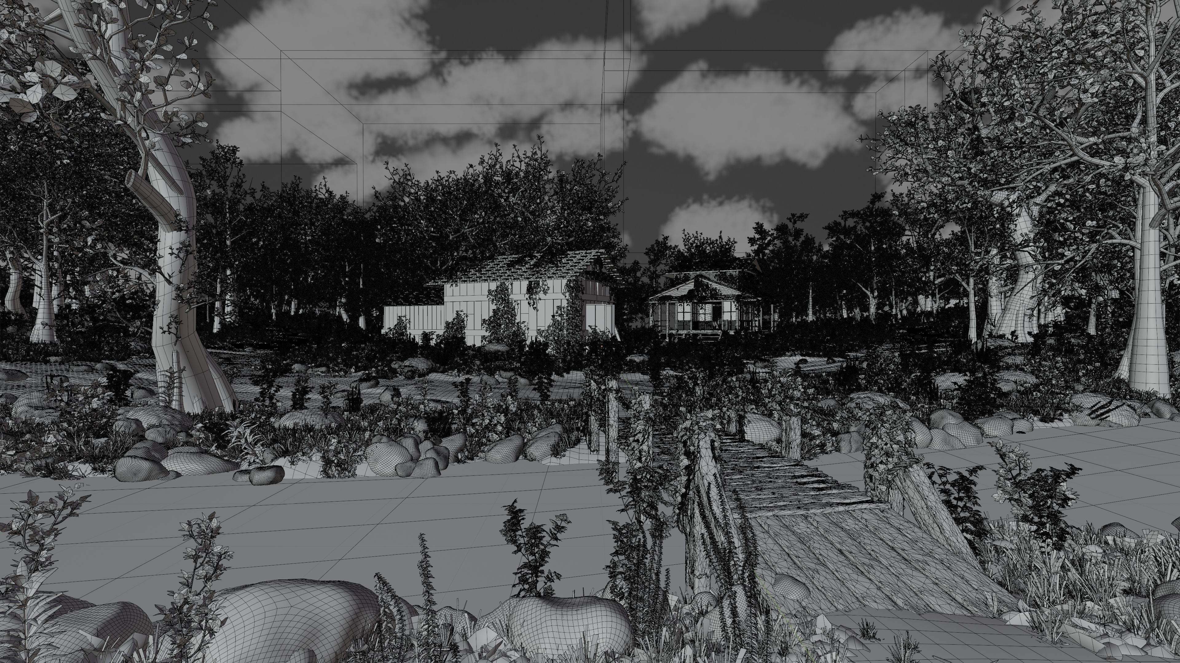 Abandoned Shack Scene 3D model_14