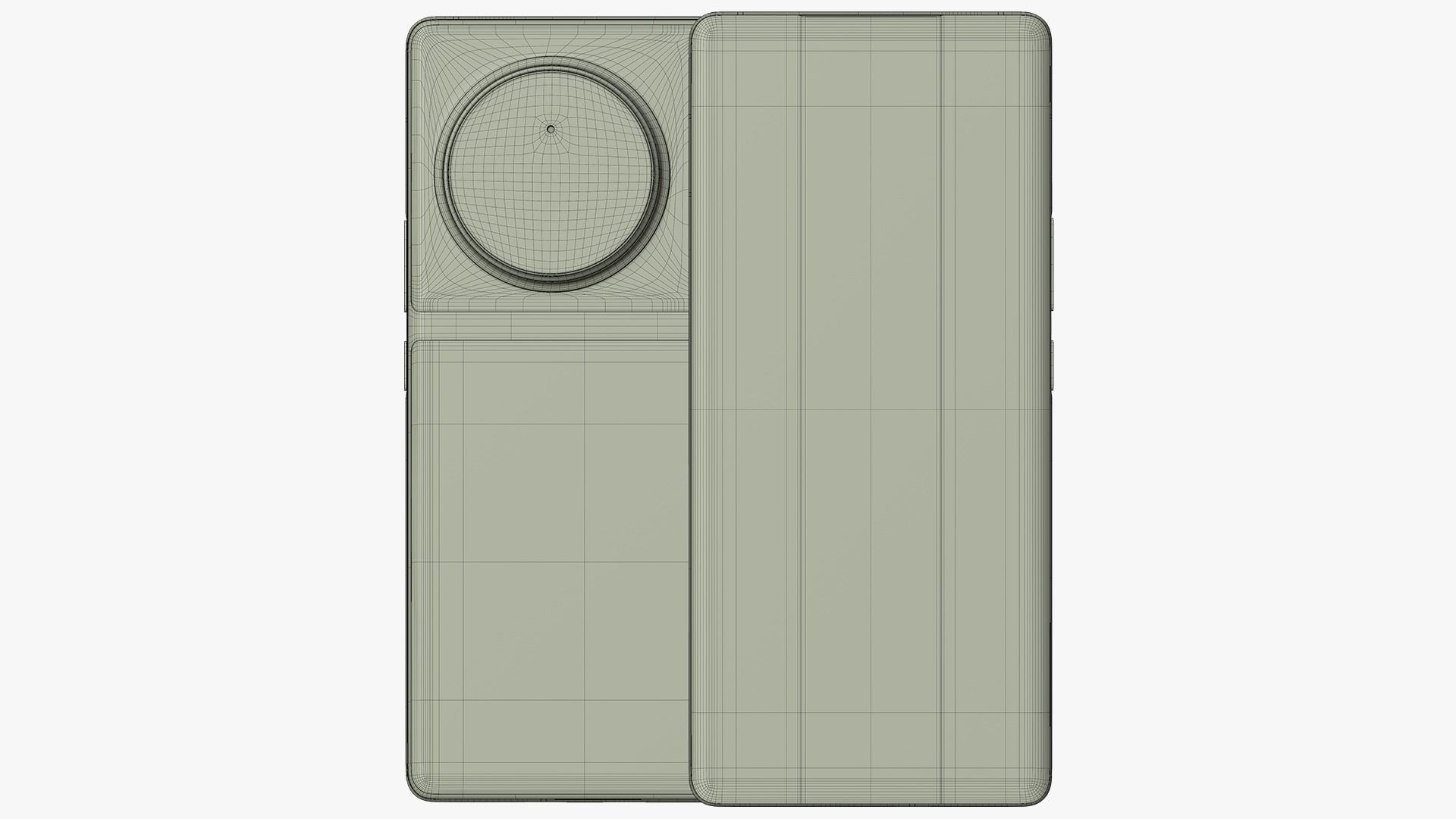 Vivo X90 Pro Plus Red Low-poly 3D model_11