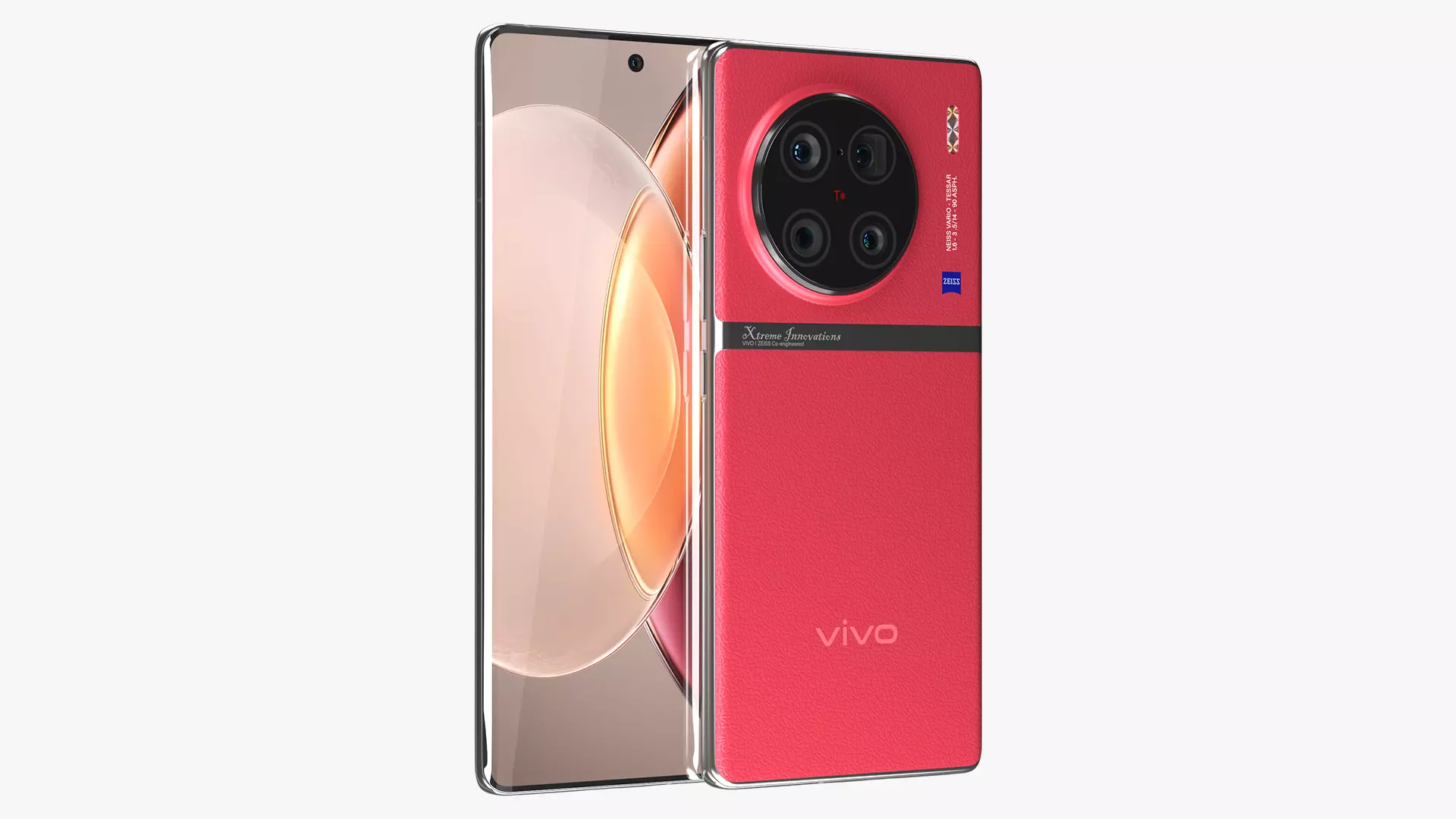 Vivo X90 Pro Plus Red Low-poly 3D model_0