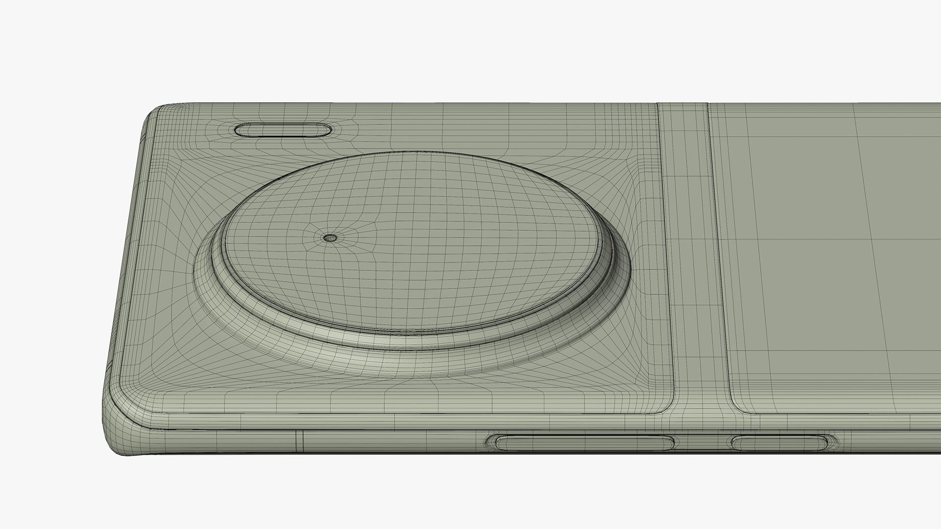 Vivo X90 Pro Plus Red Low-poly 3D model_15