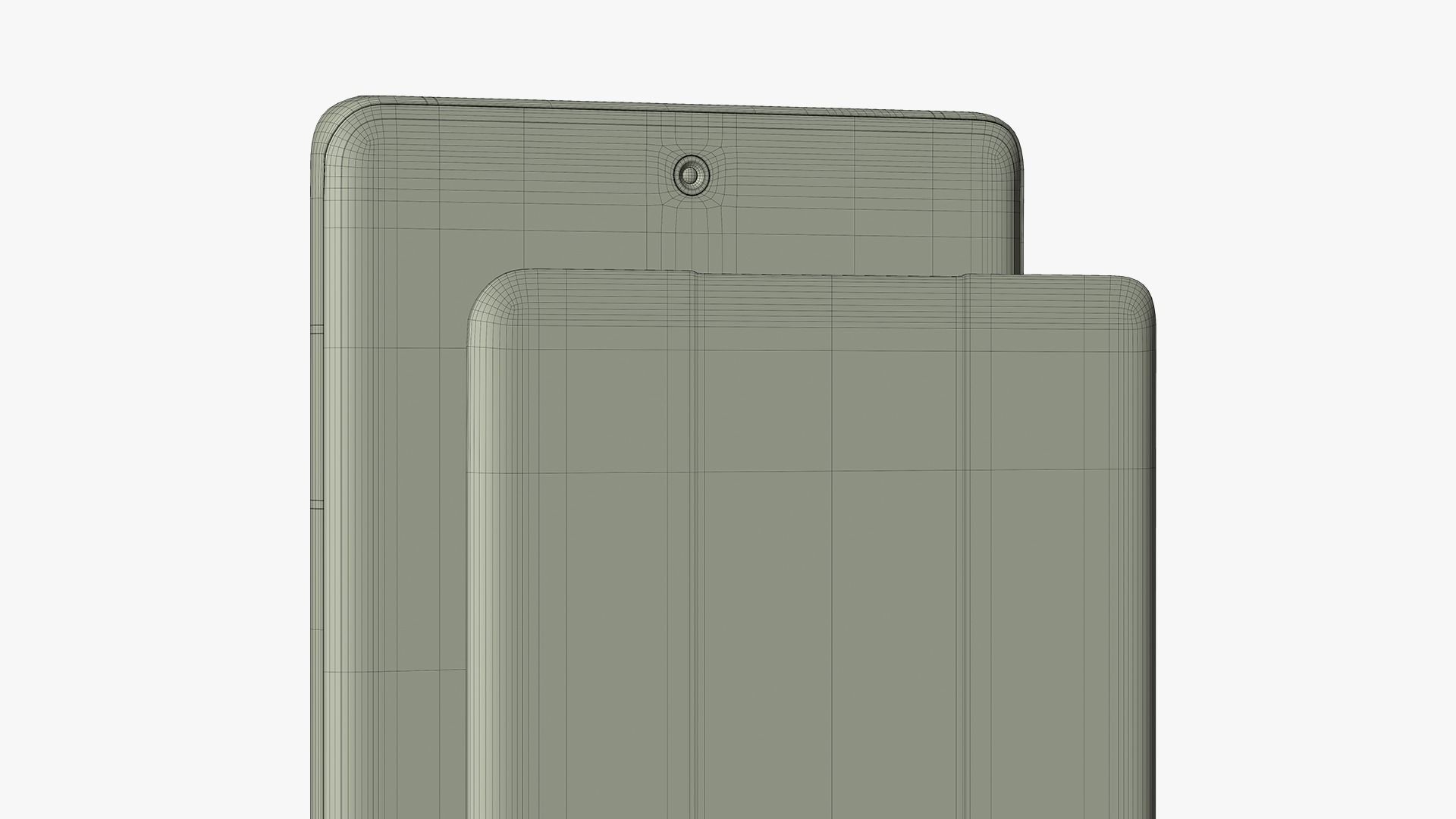 Vivo X90 Pro Plus Red Low-poly 3D model_14