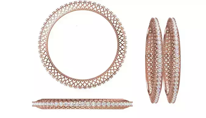Women Bangle Bracelet STL JCD Details