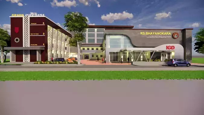 rs bhayangkara police hospital building 