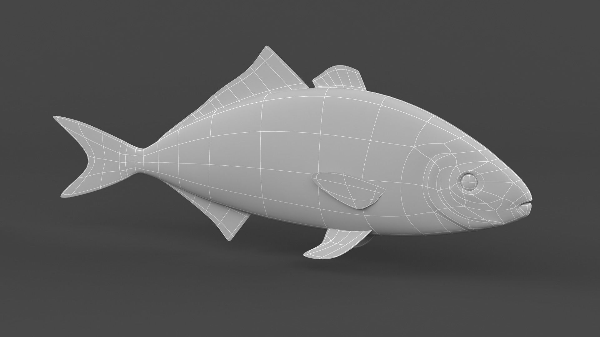 Fish Amberjack 3D model_6