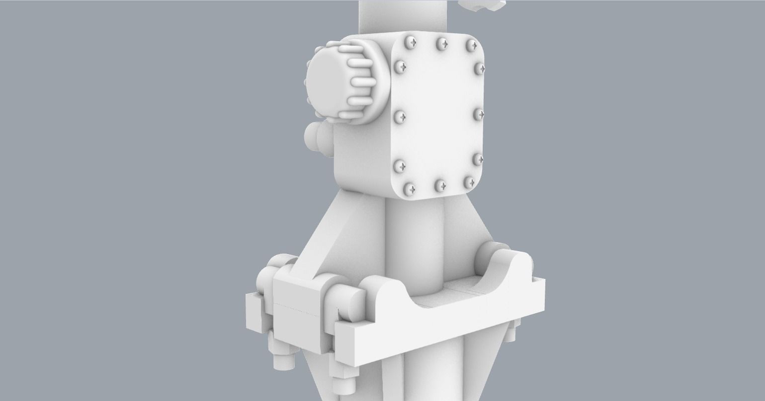 Big Eyes Binoculars Low-poly 3D model_8