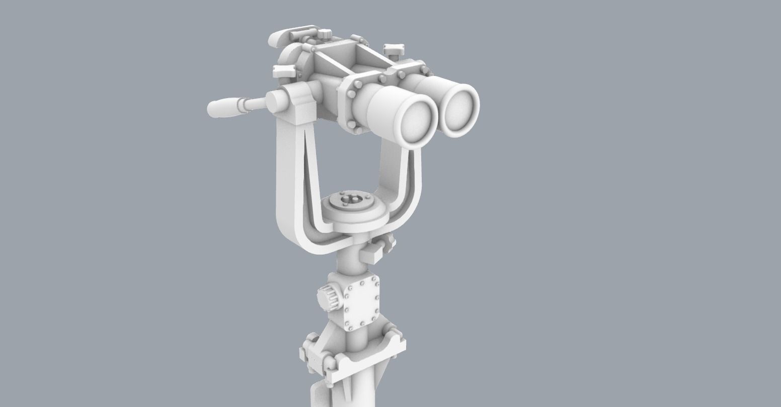 Big Eyes Binoculars Low-poly 3D model_3