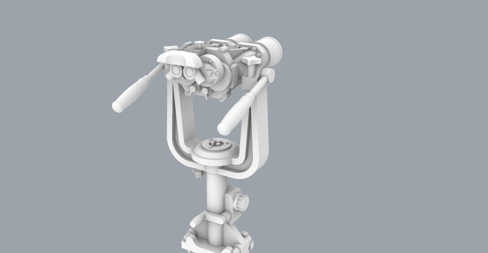 Big Eyes Binoculars Low-poly 3D model_4