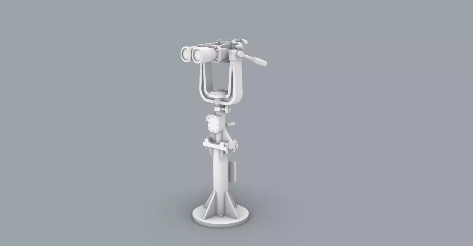 Big Eyes Binoculars Low-poly 3D model_0