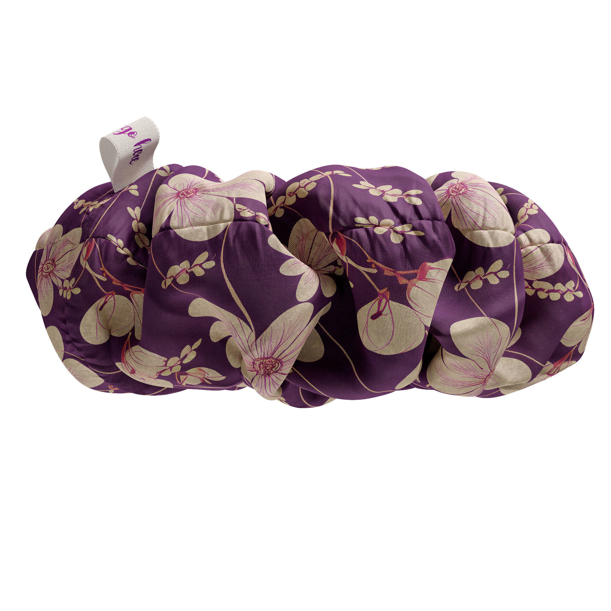 Scrunchie flower 3D model_5