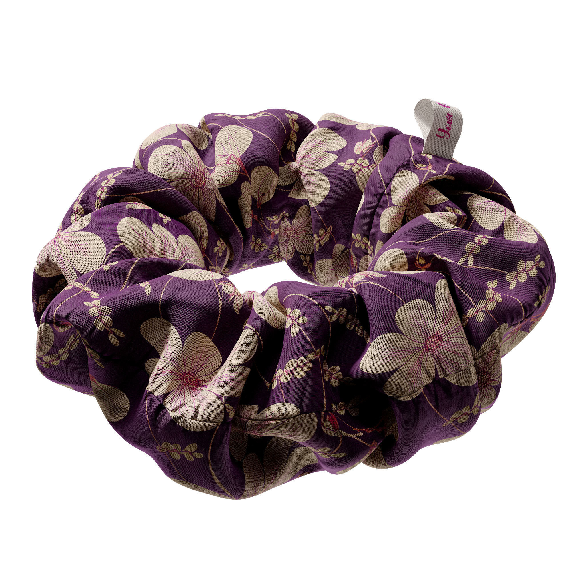 Scrunchie flower 3D model_2