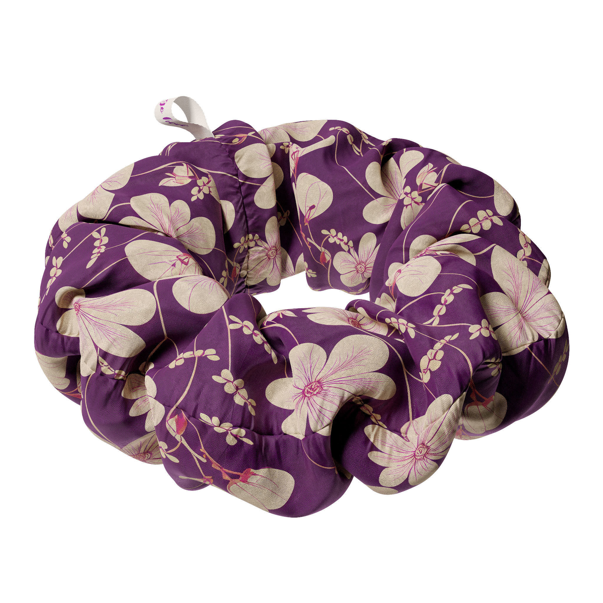 Scrunchie flower 3D model_1