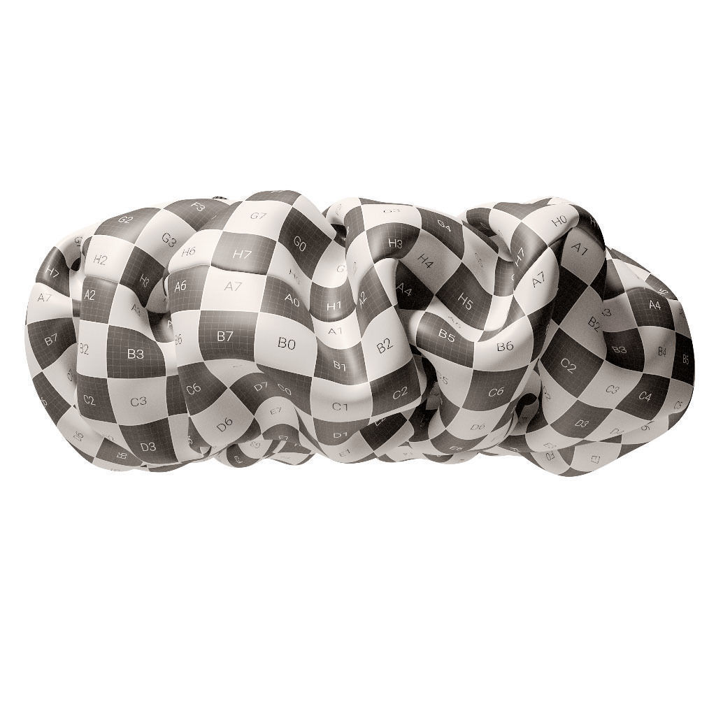 Scrunchie flower 3D model_11