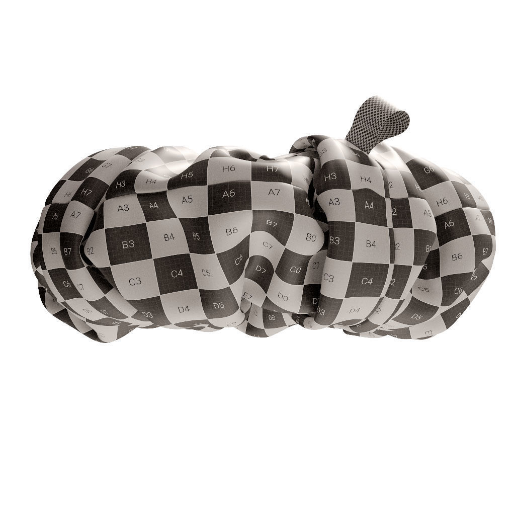 Scrunchie flower 3D model_13