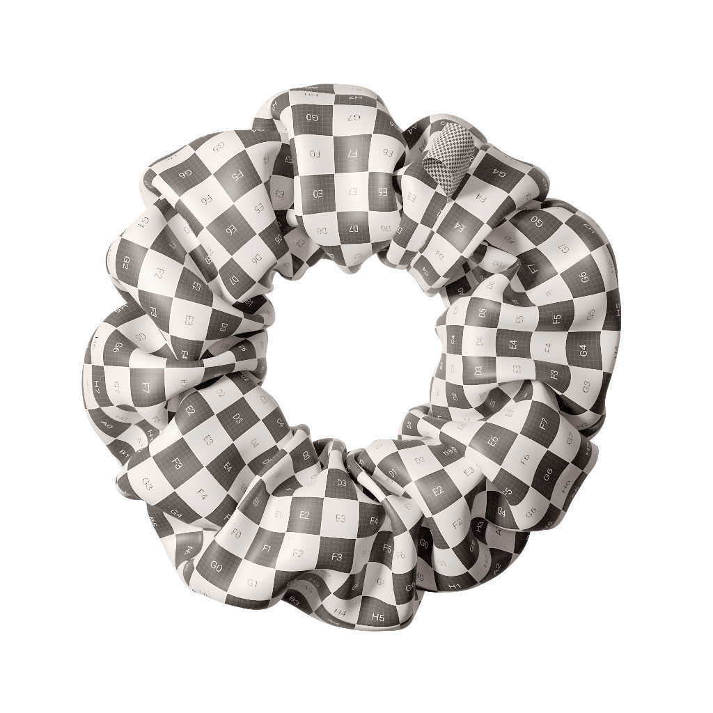 Scrunchie flower 3D model_6