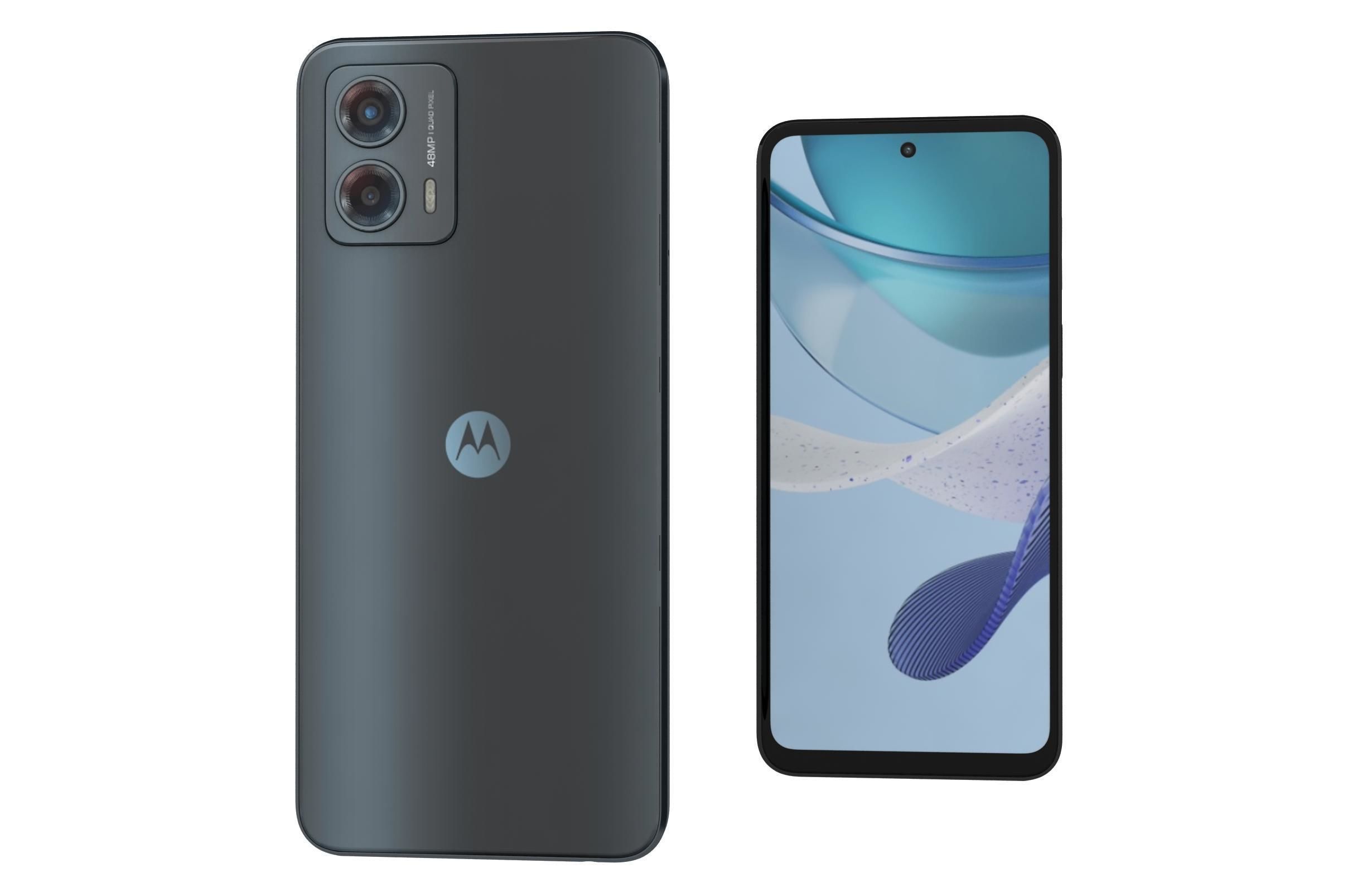 Motorola Moto G 2023 Black And Silver Low-poly 3D model_8