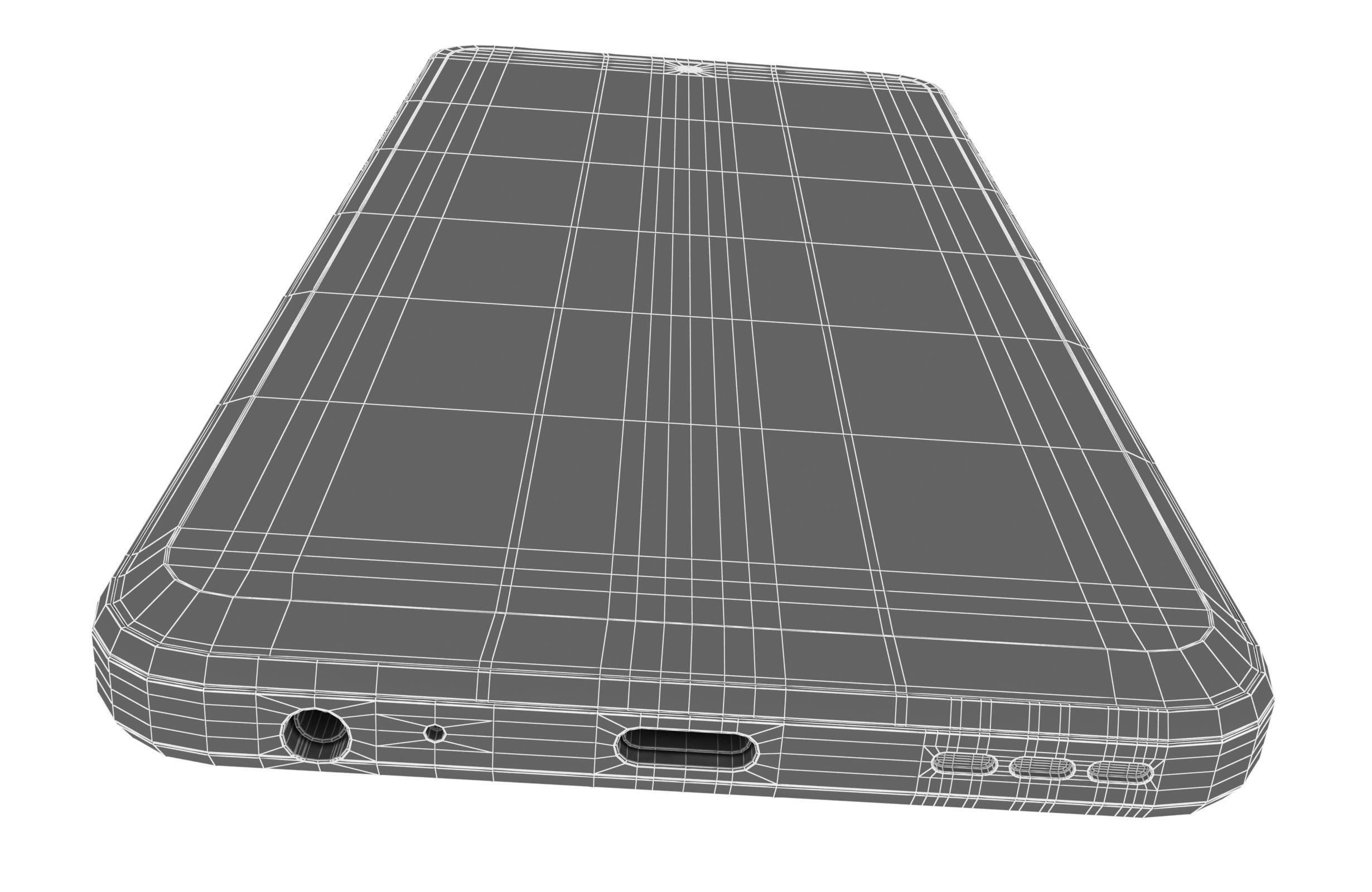 Motorola Moto G 2023 Black And Silver Low-poly 3D model_28