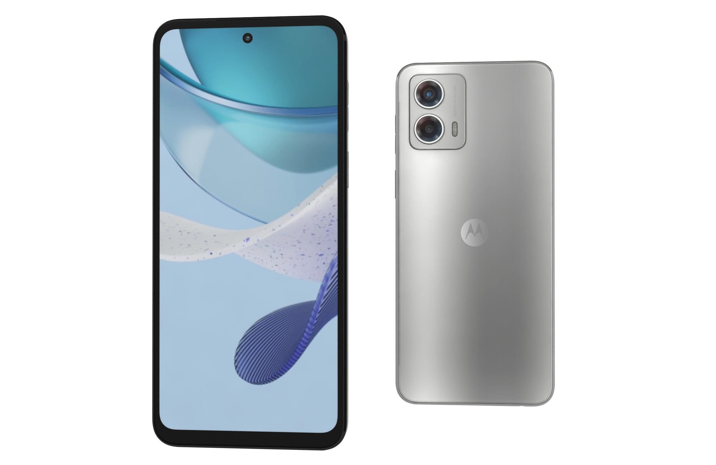 Motorola Moto G 2023 Black And Silver Low-poly 3D model_19