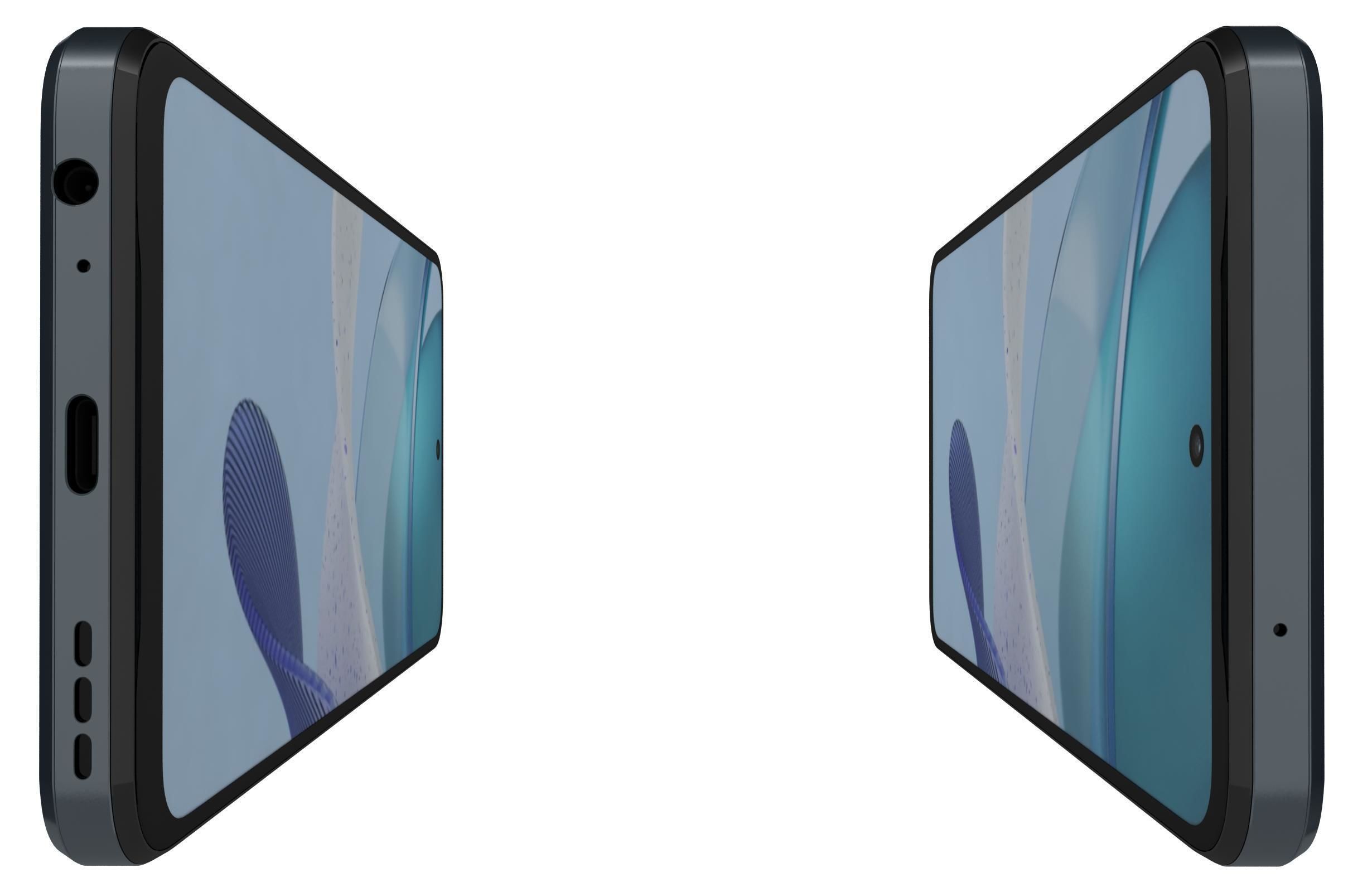 Motorola Moto G 2023 Black And Silver Low-poly 3D model_9