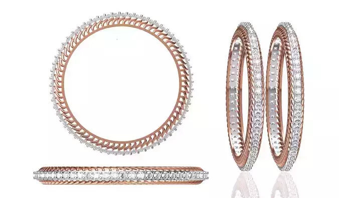 Women Bangle Bracelet STL JCD Details