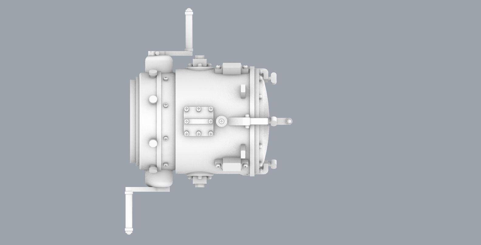 Morse Lamp  Low-poly 3D model_3