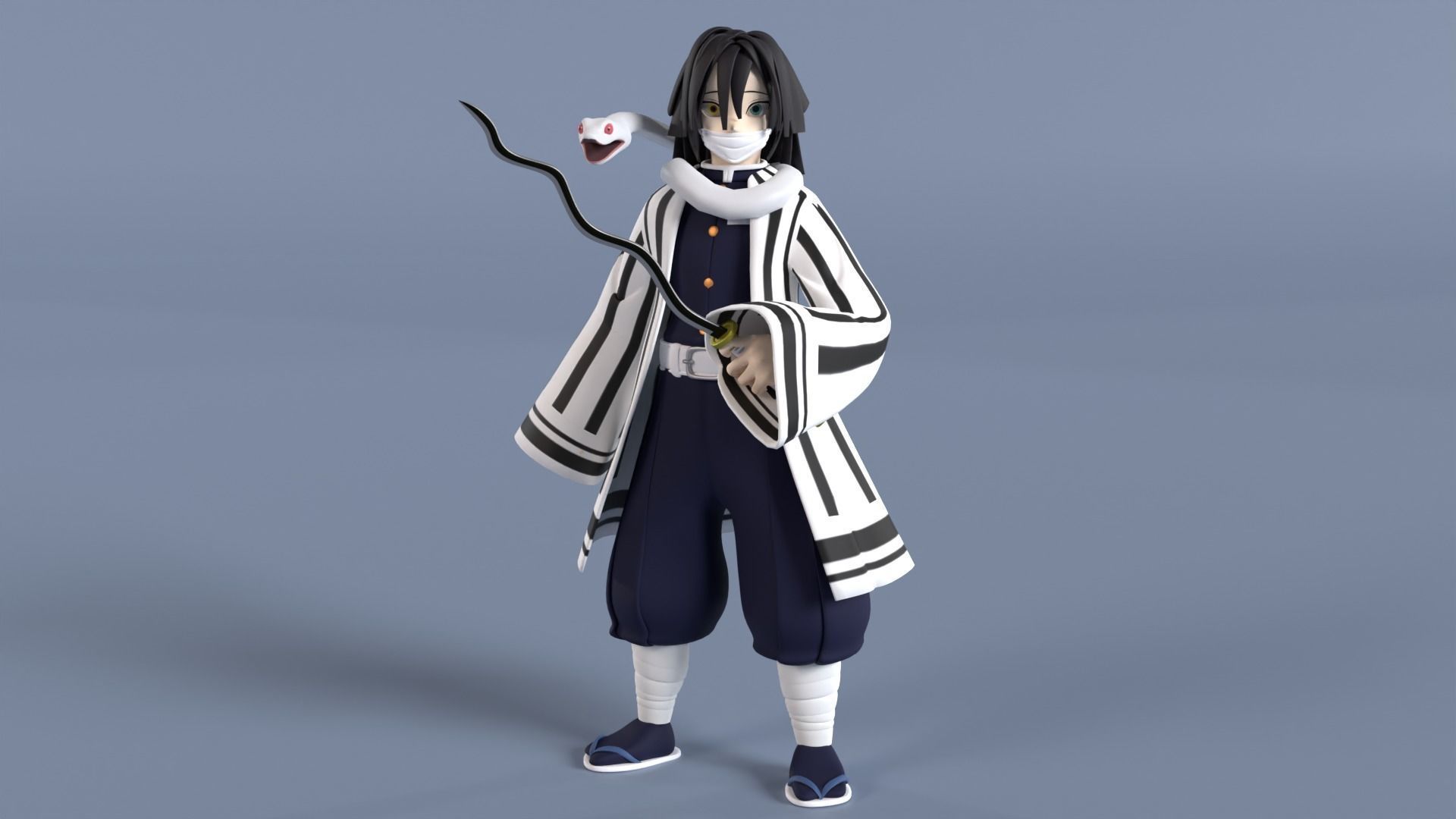 Obanai Iguro - Demon Slayer 3D model_6