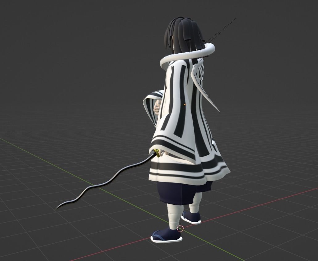 Obanai Iguro - Demon Slayer 3D model_9