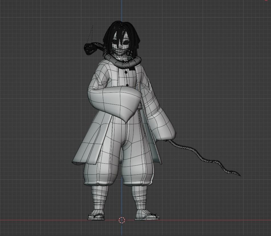 Obanai Iguro - Demon Slayer 3D model_12
