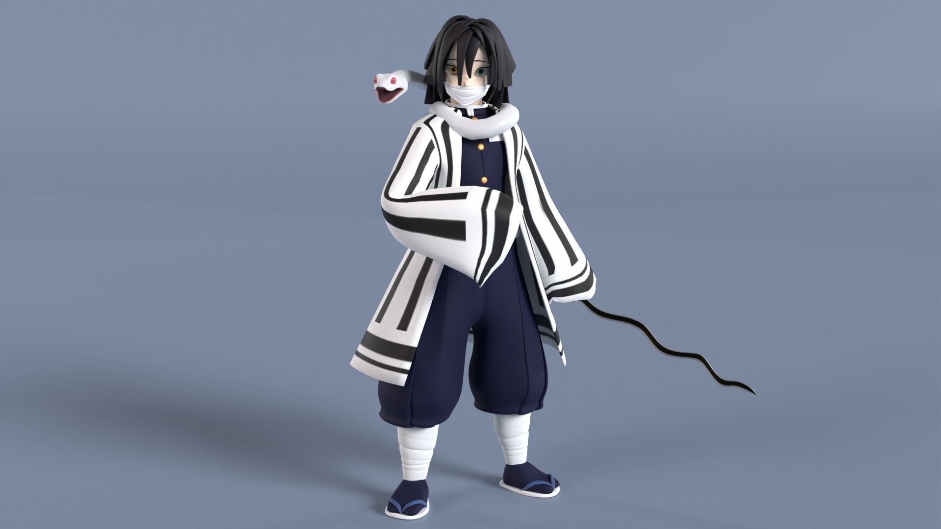 Obanai Iguro - Demon Slayer 3D model_5