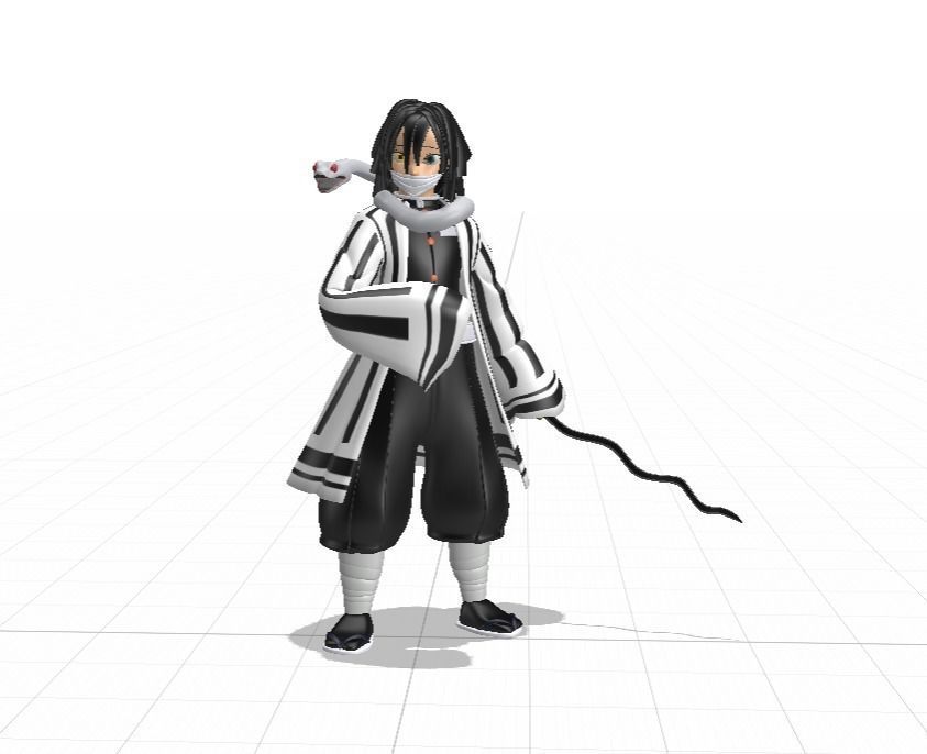 Obanai Iguro - Demon Slayer 3D model_18