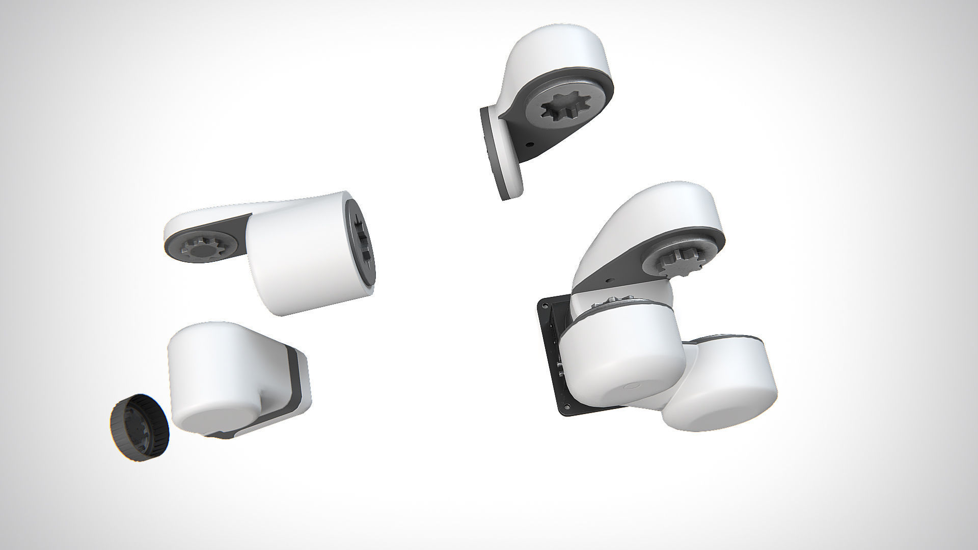 Robotic Arm 02 PBR Low-poly 3D model_12