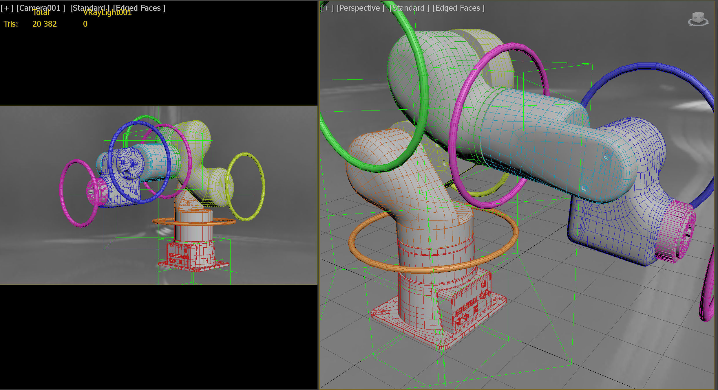 Robotic Arm 02 PBR Low-poly 3D model_15