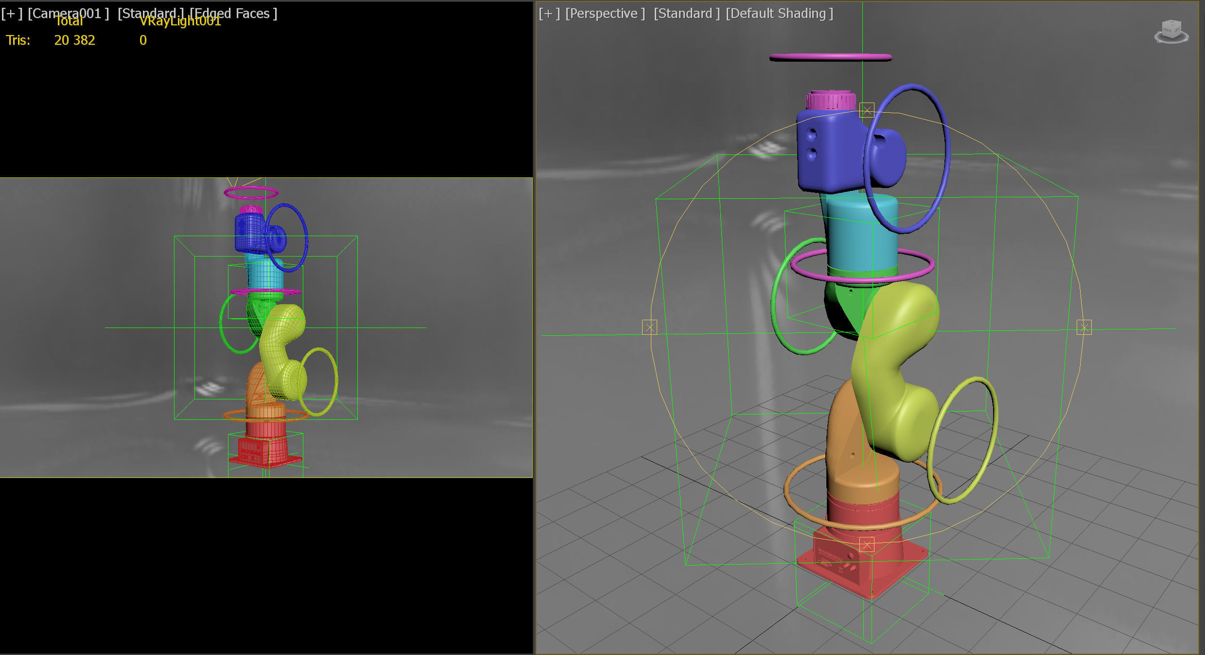 Robotic Arm 02 PBR Low-poly 3D model_16
