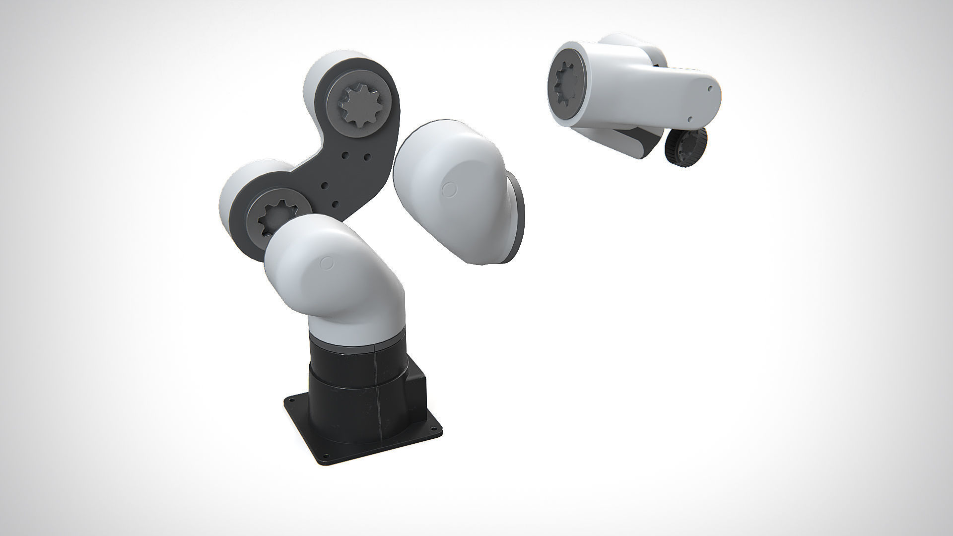 Robotic Arm 02 PBR Low-poly 3D model_14