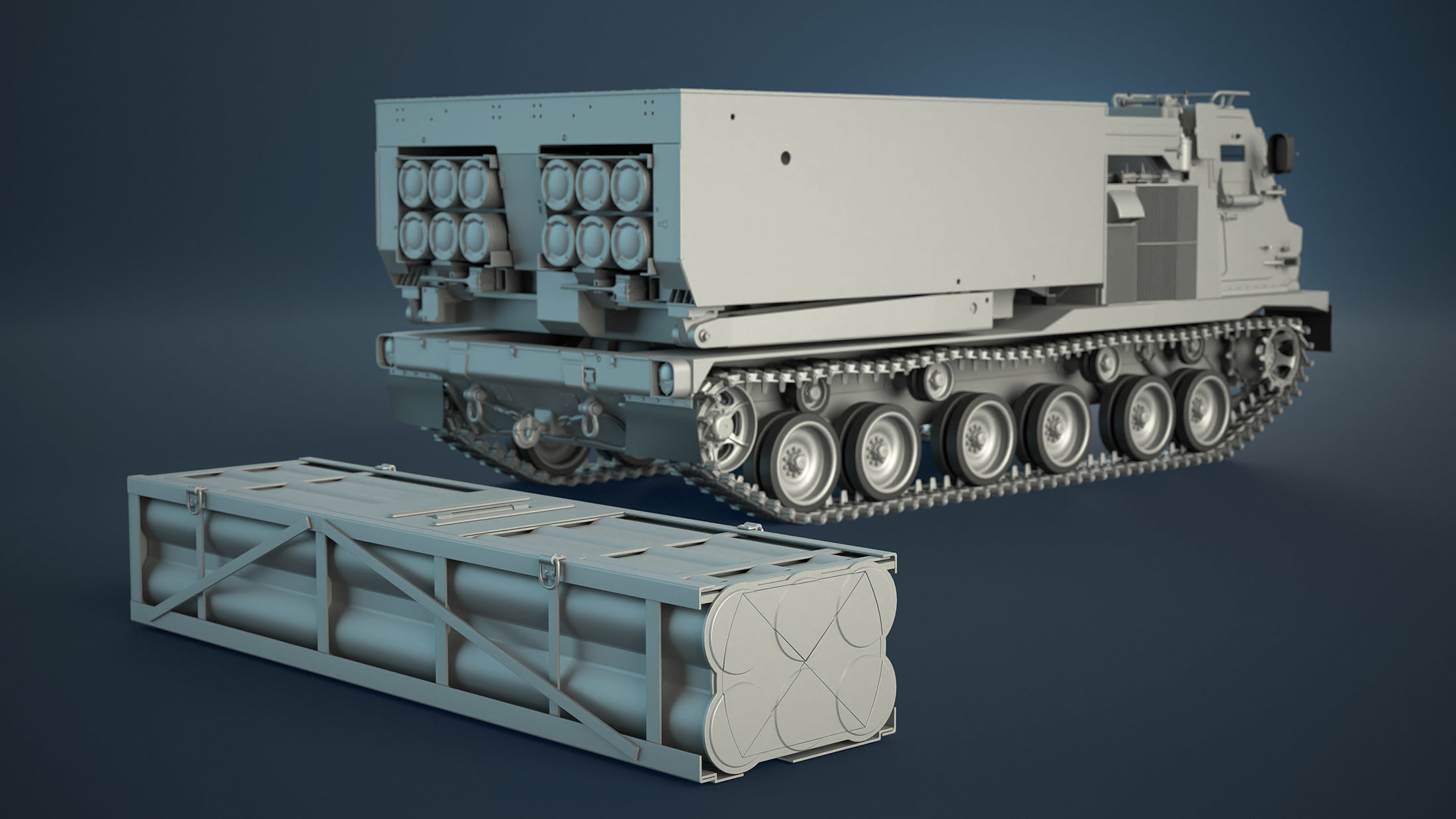 M270 MLRS High-Poly 3D model_7