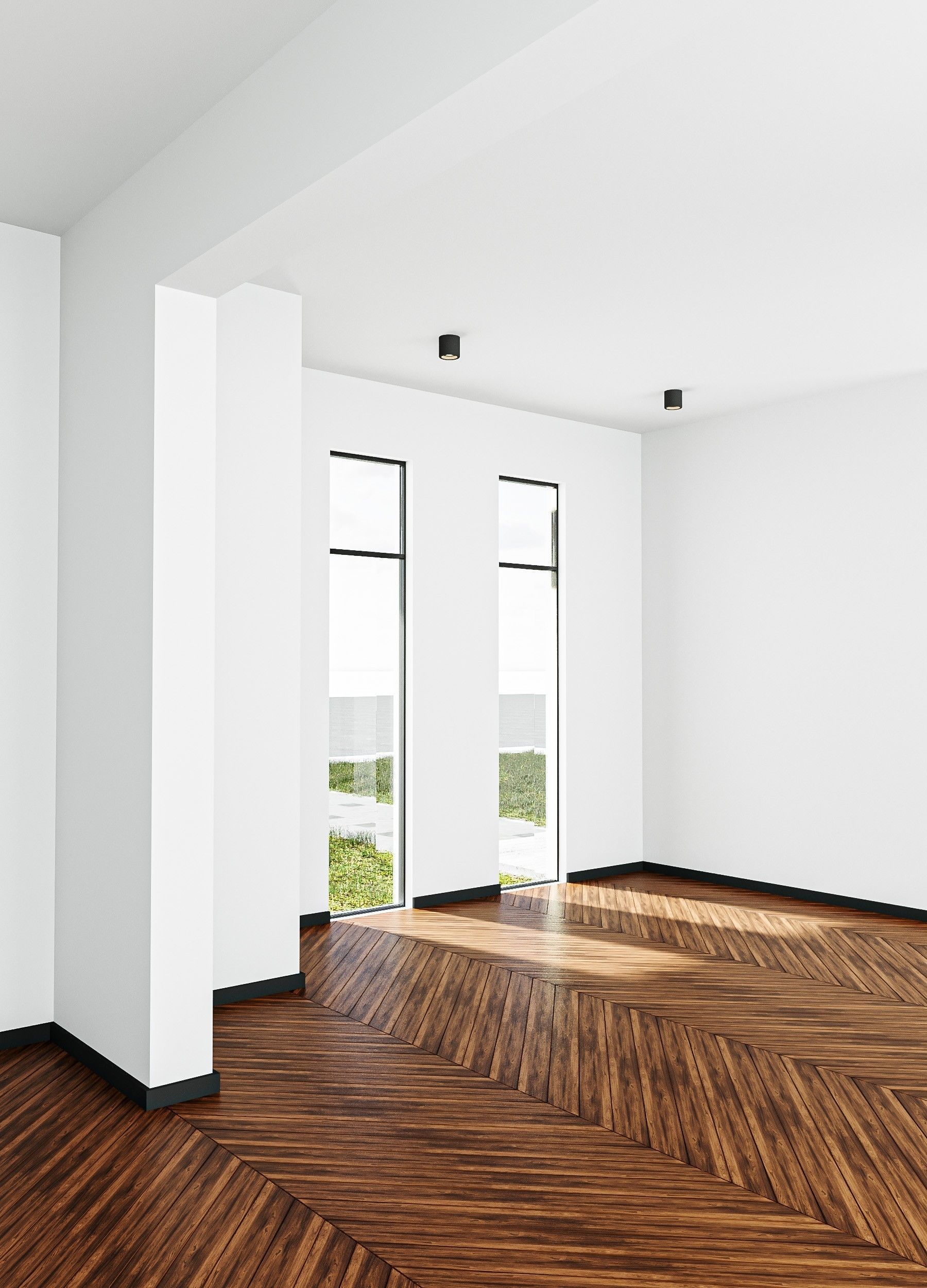 Small Modern House Low-poly 3D model_14