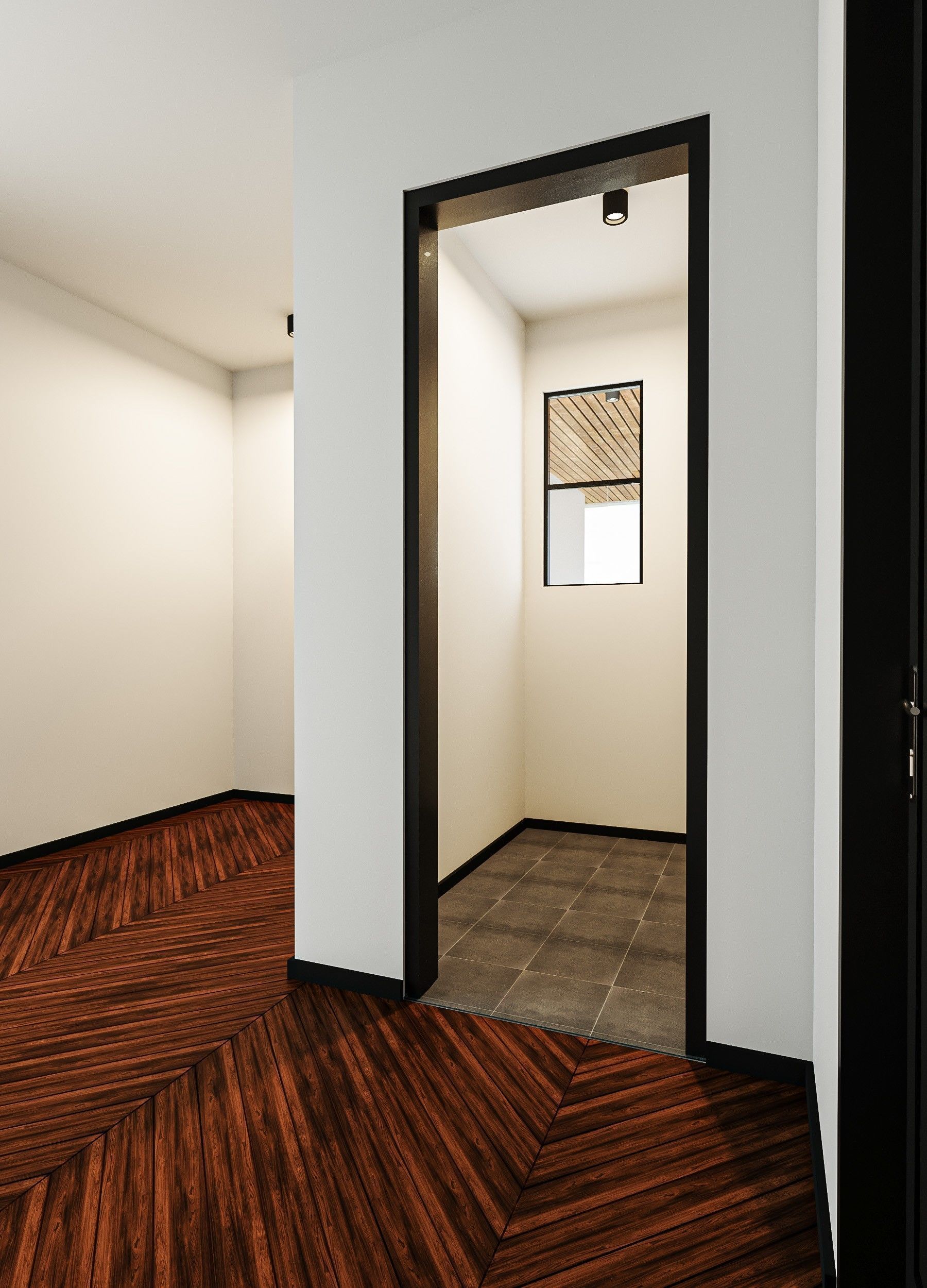 Small Modern House Low-poly 3D model_11