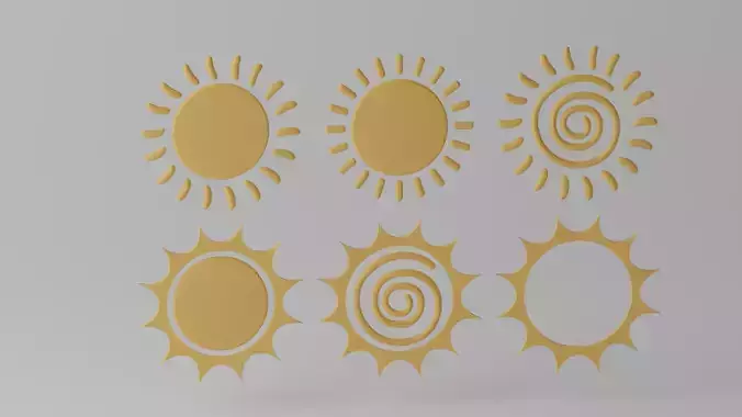 Cartoon Cute Sun Collection