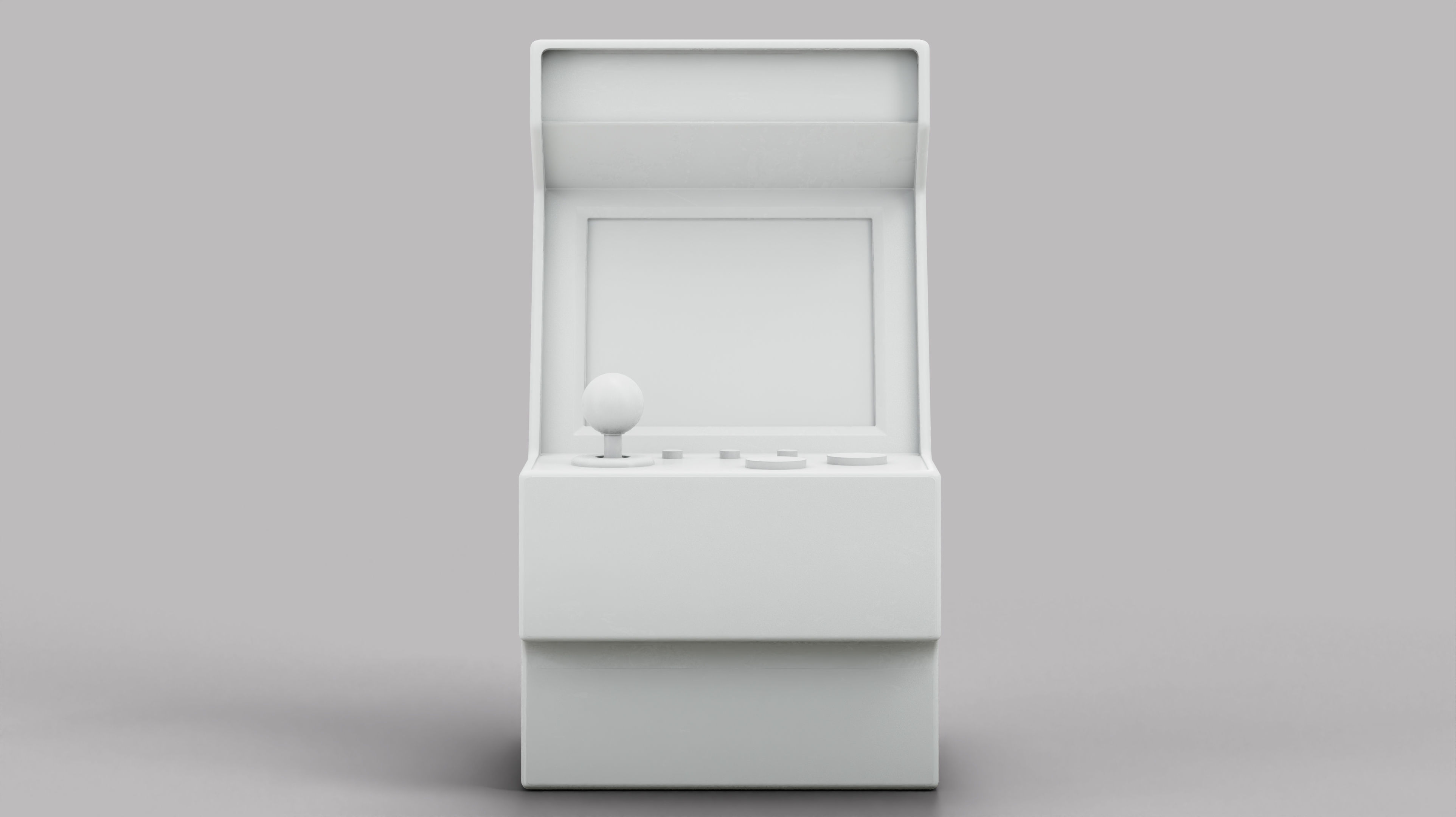 Arcade Machine Retro Miniature Console 3D Model Low-poly 3D model_10